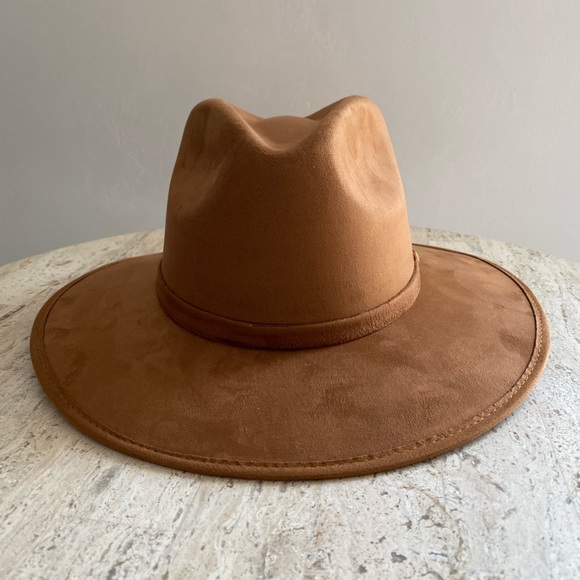 Lizette Suede Fedora Hat Camel main image 8
